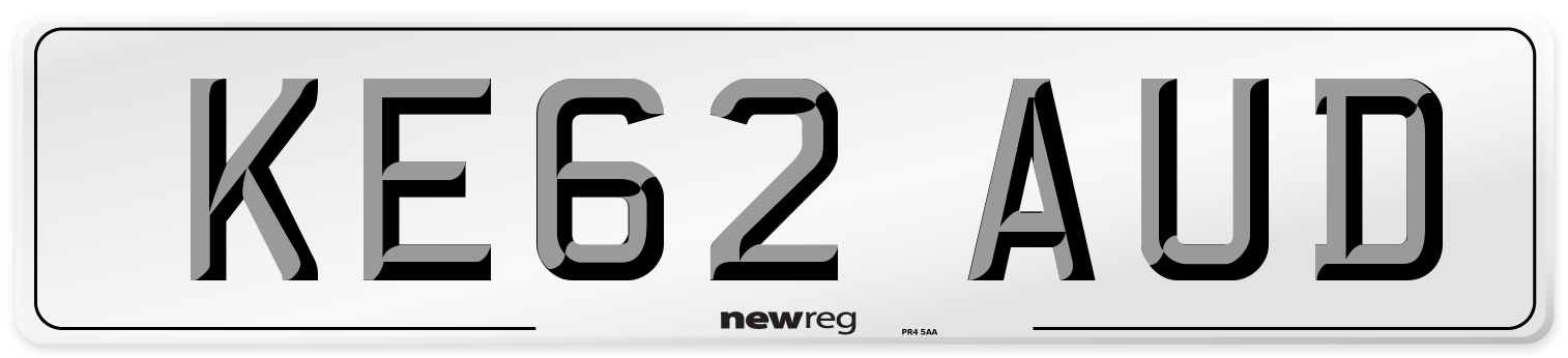 KE62 AUD Number Plate from New Reg